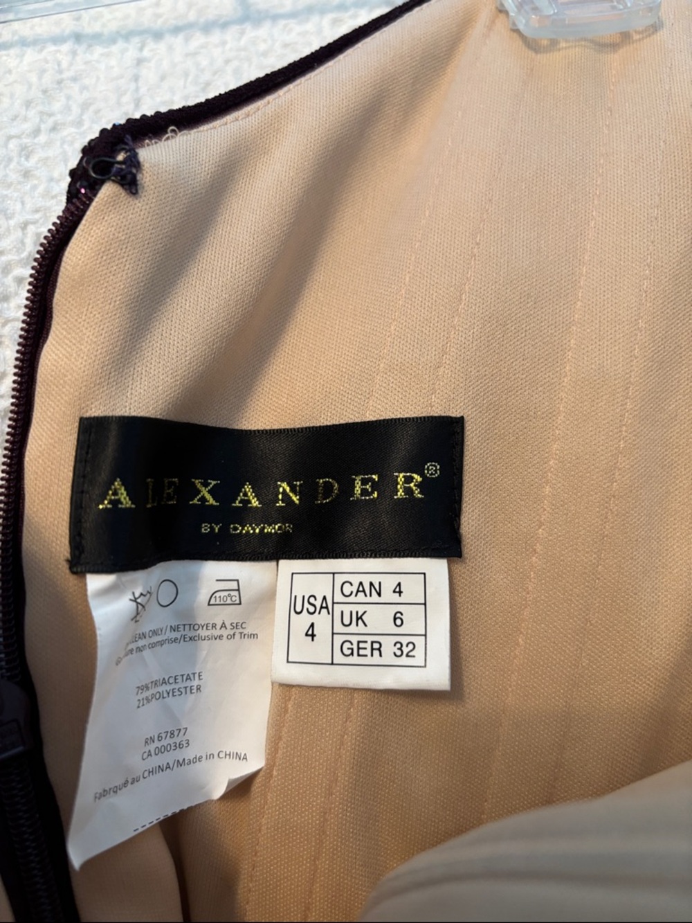 Alexander By Daymor - Evening Gown Crisscross Stripe Ornate Off Shoulder View 4